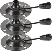 jojofuny 3pcs Chair Swivel Base Plate Replacement Professional Lift Lever Control for Office Chairs Rolling Stools Art Design Easy Installation