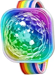 Small Disco Parties Light - Sound Reactive LED Wristband, Colorful Stage Lighting Watch | Rechargeable Flash Bracelet with Motion Effects for Car Events, Home Celebrations, Birthday Room Decor