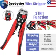8" Self Adjusting Insulation Wire Stripper Cutter Crimper Cable Stripping Tools