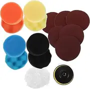 1 Set Car Polishing Sponge Pad Buffing and Polishing Kit for Car Detailing Easy Self Adhesive Installation Long Lasting Even Pressure Distribution