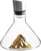 HOMOBABE 1pc Elegant Decanter Handheld Inclined Mouth Wine Decanter for Home Use Capacity for Entertaining Guests and Enhancing Wine Flavor