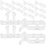 NOLITOY Valance Clips for Blinds 12 Pack Acrylic Blind Valance Clips Window Accessories