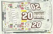 Slixx 1383 #20 The Home Depot 1999-Tony Stewart Nascar decal