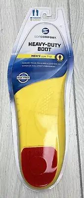 Sofcomfort Heavy Duty Boot Insert Mens Size 7-13 Memory Foam Gel Heel