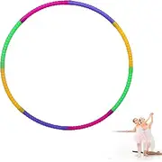 Removable Hula Hoop, Hula Hoop for Children, for Indoor and Outdoor Fitness, Yoga, Gymnastics, Dance, 8 Sections