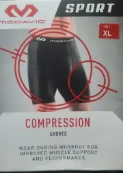 McDavid Cross Compression Shorts Mens size XL , Black