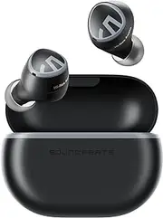 SoundPEATS Mini HS Wireless Earbuds - Hi-Res Audio with LDAC, AI Noise Cancelling Mic, Multipoint Connection, 36 Hours, Bluetooth 5.3 Earphones, HiFi Stereo Sound Lightweight (Black)