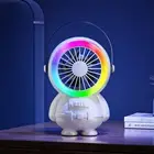 Spaceman Small Desktop Fan USB Rechargeable Quiet Desk Fan for Office/Home/Dorm