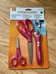 Fiskars Craft Sewing Scissor Set Pink