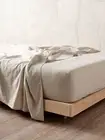 Linen House Nimes Natural Linen Fitted Sheet 50cm