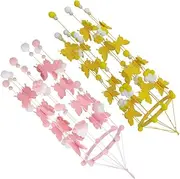 Abaodam 2pcs Butterfly Ornament Pendant Ornament Mobile Crib Felt Ornament Nursery Mobiles Butterfly Nursery Decor Butterfly Mobile for Crib Girl Crib Accessories Crib Hairball