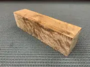 CW410 Curly Claro Walnut billet block carving craft knife handle game call