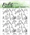 Picket Fence Studios Photopolymer Stamp Set Dancing In The Rain Umbrella