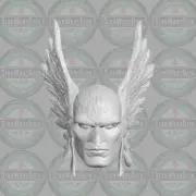 Silver Age Hawkman v1 Katar Hol custom head for McFarlane DC & other figures
