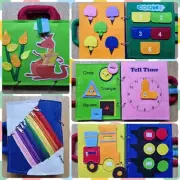 Quiet Busy Activity Travel Felt BOOK for Baby Toddler - 8 pages Kangaroo
