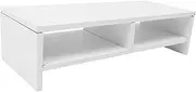 KOMBIUDA Monitor Stand Desk Laptop Shelf Ergonomic Computer Riser for Enhanced Storage Organization for Home Office Workspace
