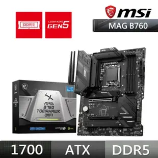 【MSI 微星】MAG B760 TOMAHAWK WIFI 主機板+微星 SPATIUM M371 1TB Gen3 M.2 SSD(M+S 組合包)