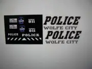 Wolfe City Texas Police Patrol Vehicle Decals 1:64 two for one money