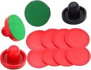 GALPADA 16-Piece Air Hockey Pucks Set Resin Air Hockey Puck and Paddle Suitable for Game Tables and Family Fun