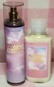Bath & Body Works Cotton Candy Clouds Mist & Lotion Set