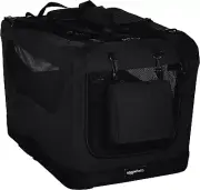 Amazon Basics Premium Folding Portable Soft Pet Crate - 26‘', BLACK