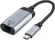 Astrotek USB C to RJ45 Gigabit Ethernet Male to Female Adapter Cable, Size 15 cm
