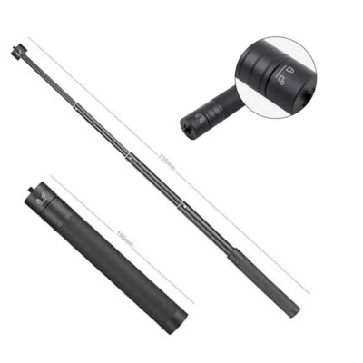 Adjust Selfie Stick Rod Monopod 1/4" Pole for Gimbal DJI Osmo Feiyu G5/6 Gopro
