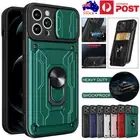 For iPhone 16e 16 15 14 13 12 11 Pro Max XS 7/8 Case Shockproof Card Slot Cover