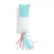 All Day Kitten Kicker with Feather Boa Kitten Toy Green