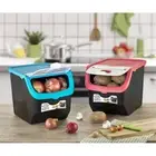 Coral Vegetable Storage Onion Garlic Potato Keeper Smart Container 12L Free Ship