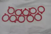 SEALING RING 57MM ID FOR GLASS JARS - PACKET OF 10. For FIDO small jars125-200ml