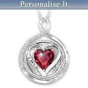 Head Over Heels Personalised And Engraved 2-In-1 Flip Necklace