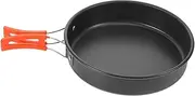 Sosoport Portable Camping Cooking Pot Aluminum Skillet Multi-Functional Frying Pan for Outdoor Camping Utensil