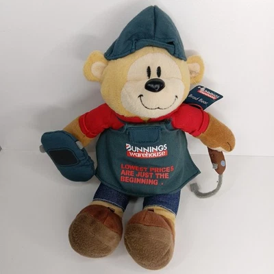 Bunnings Warehouse Brad Bear Soft Plush Toy BNWT Bunnings Collectable Trade Kids
