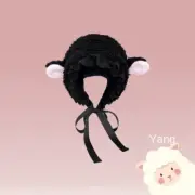 Fluffy Costume Hats Christmas Gift Warm Soft Lovely Lamb Cosplay Bucket Hat Outd