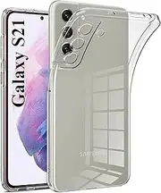 [Cyber-Tech] Case for Samsung S21 6.2 Inch - [Anti-Yellow & Anti-Scratch] Ultra Clear Shockproof Soft TPU Protective Cover for Samsung S21 – Transparent
