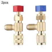 Multi Purpose Air Conditioning Valve Adapter Connector for R22R410 (2PCS)