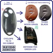 TX-10 Red LED Cyclops 2 button oval semi-transparent car alarm remote REM-009