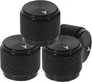 SWOOMEY 4pcs Aluminium Alloy Guitar Volume Knob Caps Replacement for Electric Guitars Basses Durable Potentiometer Control Knobs with Slip Texture Accessory for Enhanced Performance