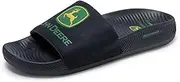 [Skechers] Men's Outdoor Casual Slide Sandal, Black, 9