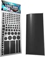 LightDims Original Strength - Light Dimming LED Covers/Light Dimming Sheets for Routers, Electronics and Appliances. Dims 50-80% of Light. Same Product just Different Packaging.Black