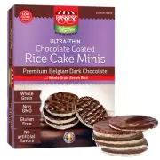 Rice Cake Minis, Belgian Dark Chocolate Coated, Whole Grain