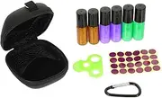 minkissy Essential Oil Bag Roller Ball Bottles Ml Refillable Perfume Bottles Leakproof Travel Storage Kit