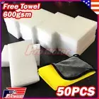 50pcs Magic Sponge Eraser Melamine Thick Cleaning Foam home Microfiber towel