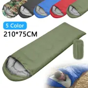 Single Sleeping Bag Outdoor Camping Hiking Thermal 5℃ - 20℃ Tent Sleeping Bags