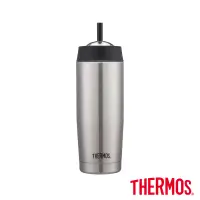 在飛比找博客來優惠-【THERMOS 膳魔師】不鏽鋼真空吸管隨行瓶0.47L(T