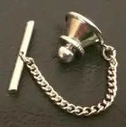 Tie Pins & Clutch, Chain & Bar Top Quality. Pins are Solid Silver
