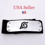 NEW Naruto Kakashi Sasuke Black Leaf Village Konoha Ninja Headband Cosplay Anime