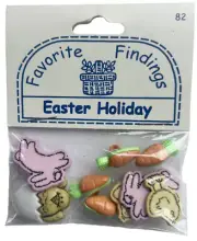 Buttons EASTER HOLIDAY Assorted Spring Favorite Findings Pack Blumenthal Lansing