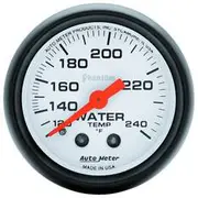 Autometer Phantom Water Temperature Gauge Mechanical - 120 - 240 F, 6 Feet, 2 1/16 Inch, AU5732